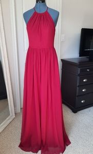 Azazie full length chiffon dress